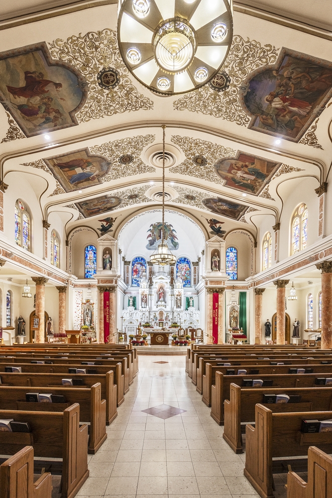 Fotografia przedstawiająca Kościół św. Wojciecha w Elizabeth
