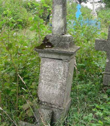 Nagrobek Kajetana Ornatowskiego, cmentarz w Potoku Złotym, stan z 2006