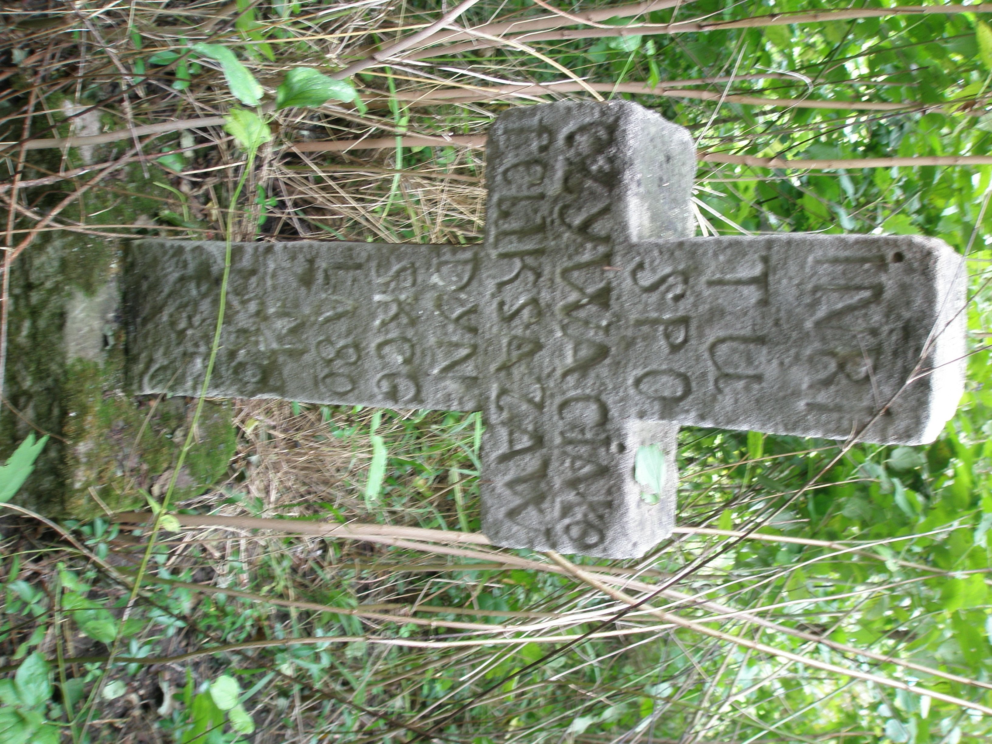 Inscription from the gravestone of Feliks Zawdyński, as of 2006