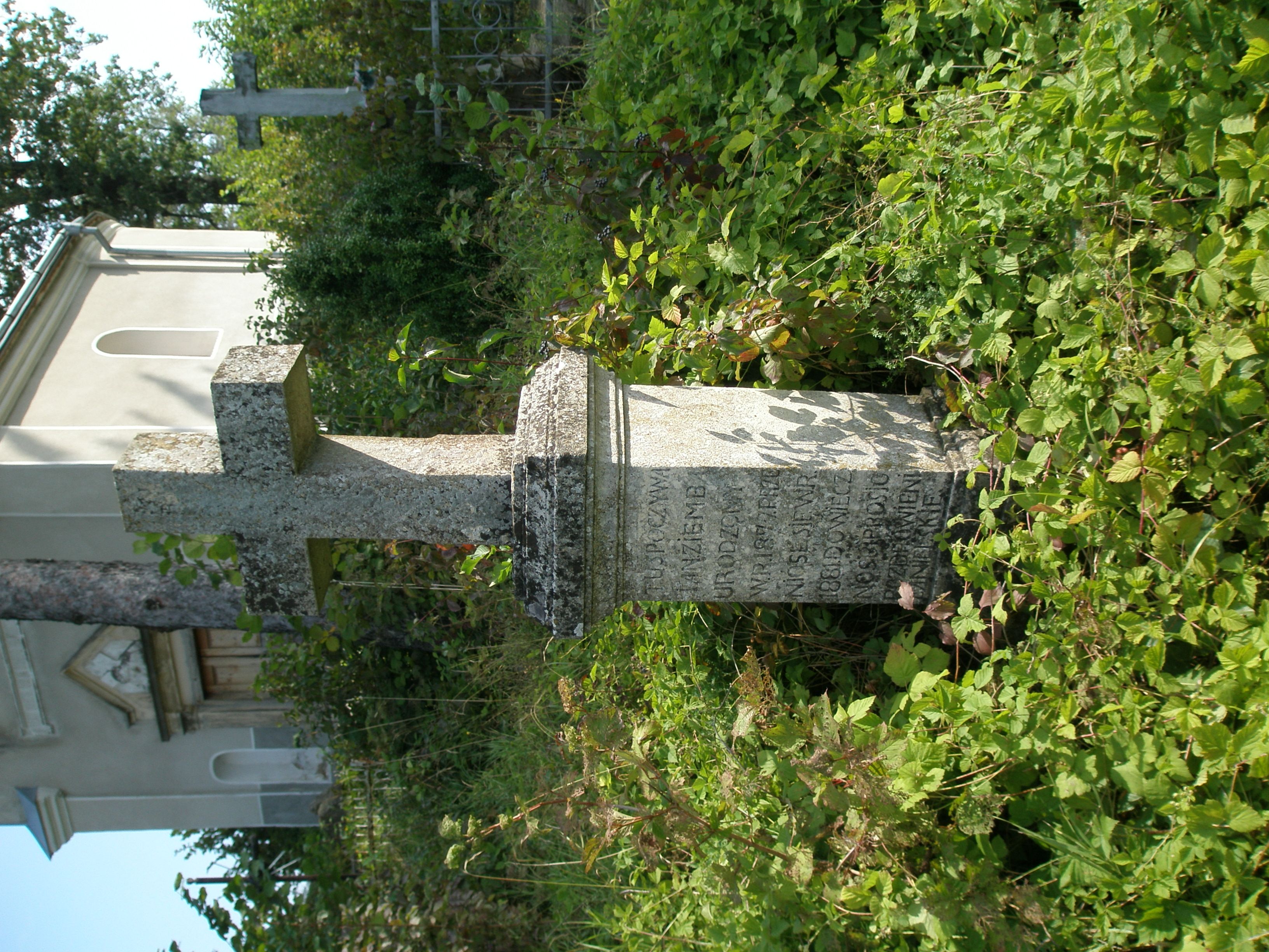 Tombstone of Jan Ziemba, state from 2006
