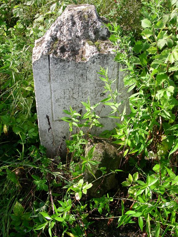 Tombstone of Wiktoria Grubizna, cemetery in Petlikowce Nowe, state from 2006
