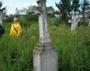 Nagrobek Mateusza Sokołowskiego, cmentarz w Petlikowcach Nowych, stan z 2006