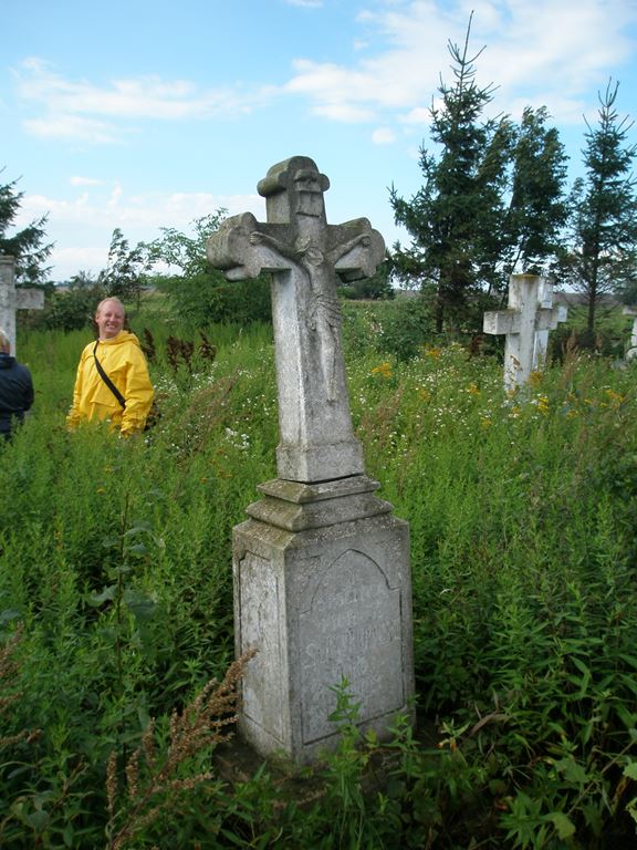 Nagrobek Mateusza Sokołowskiego, cmentarz w Petlikowcach Nowych, stan z 2006