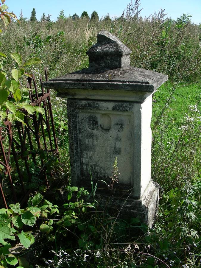 Tombstone of Jozef Starczewski, cemetery in Pomorie, state from 2006