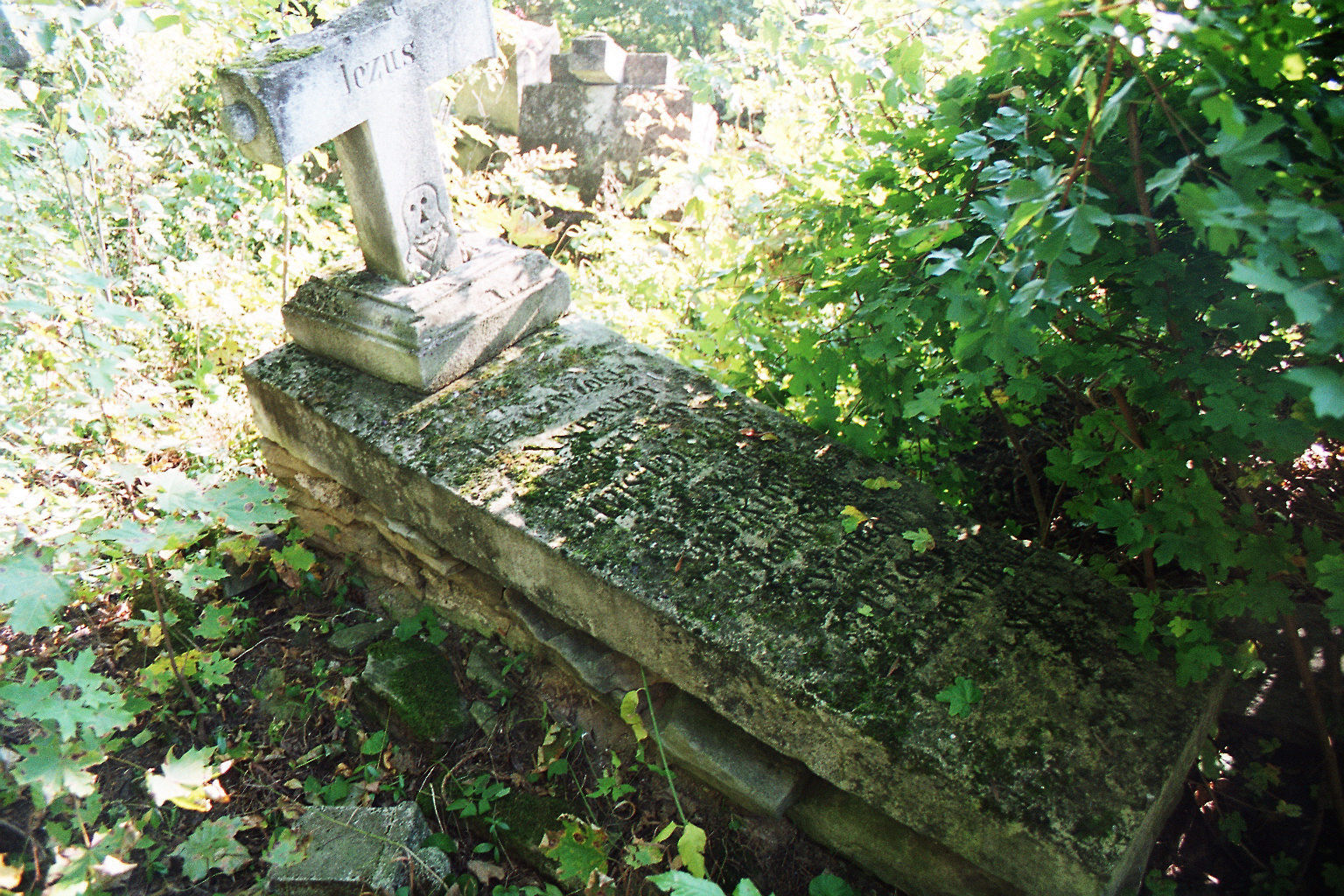 Nagrobek Antoniny Augustyny [C]hristo[p]hori, cmentarz miejski w Buczaczu, stan z 2005 r.