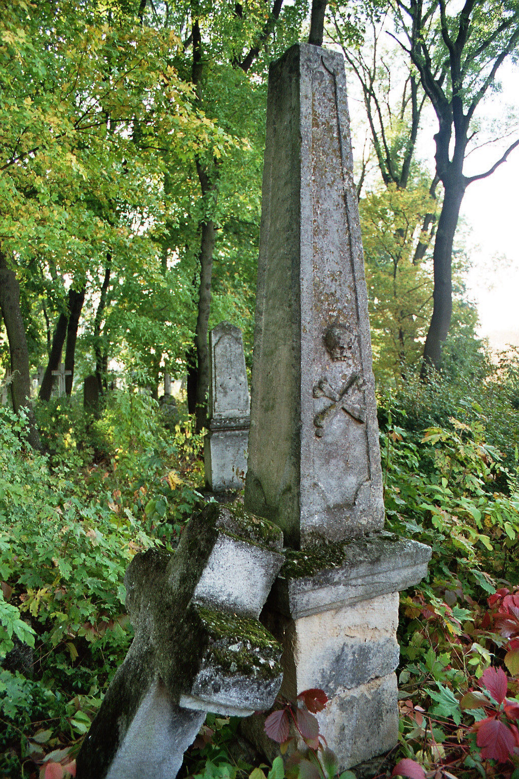 Nagrobek N.N., cmentarz miejski w Buczaczu, stan z 2005 r.
