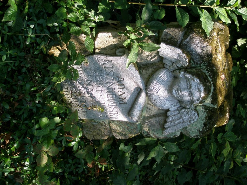 Tombstone of Adam Kiszniewski, cemetery in Porchowa, state from 2006