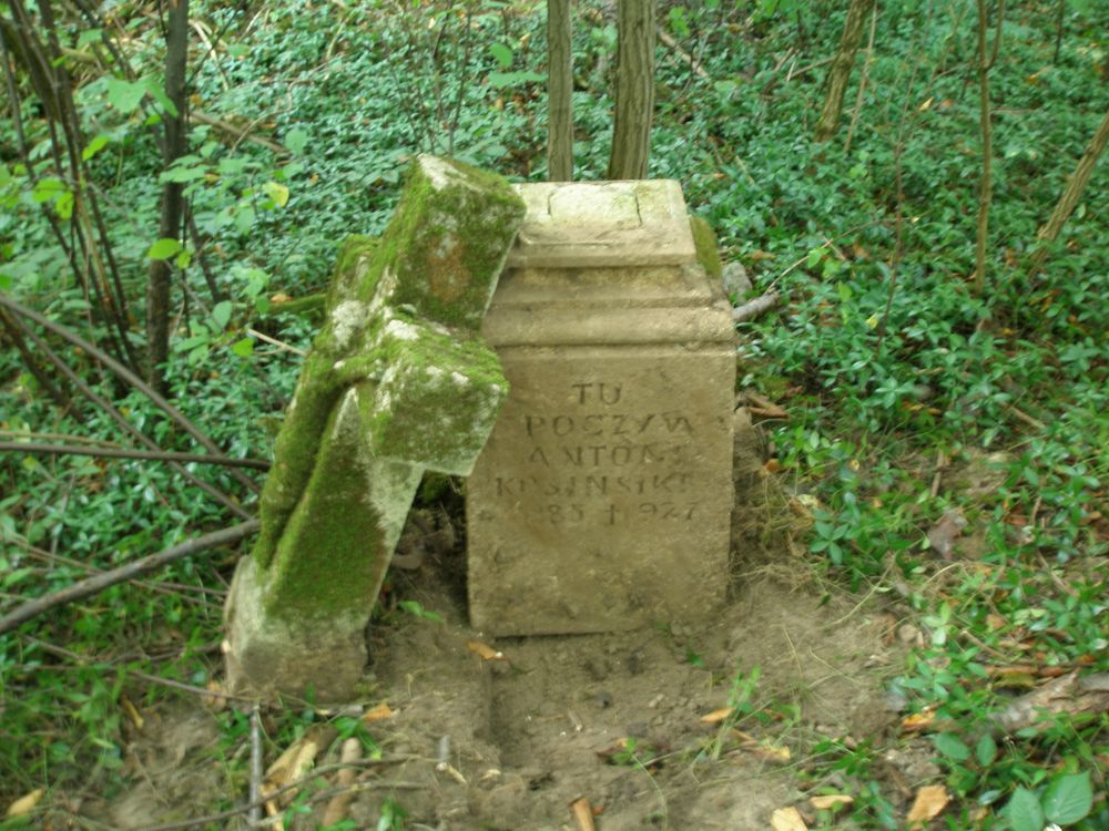 Nagrobek Antoniego Kosińskiego, cmentarz w Puźnikach