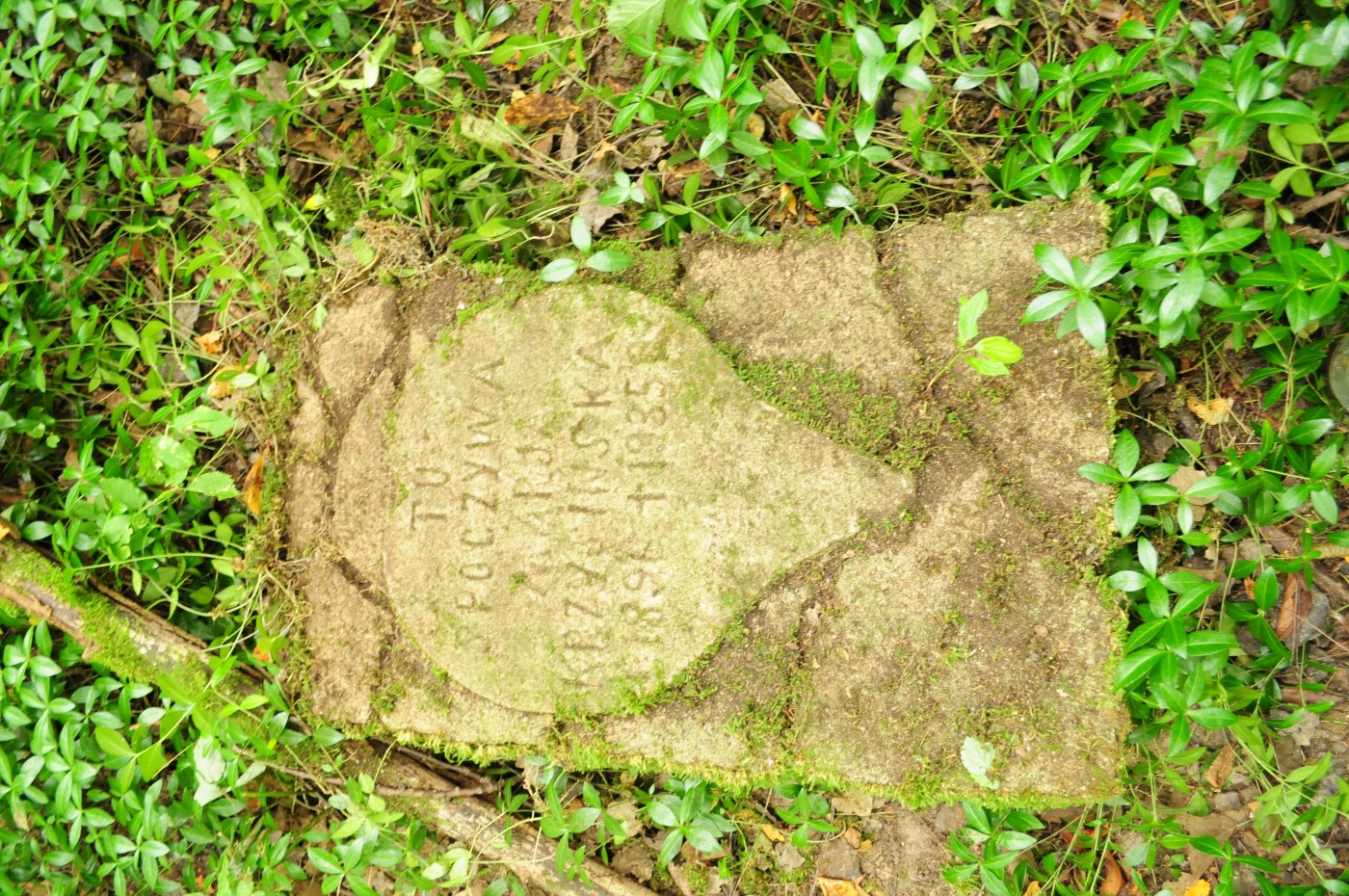 Tombstone of Maria Krzysińska, cemetery in Puźniki, as of 2008.