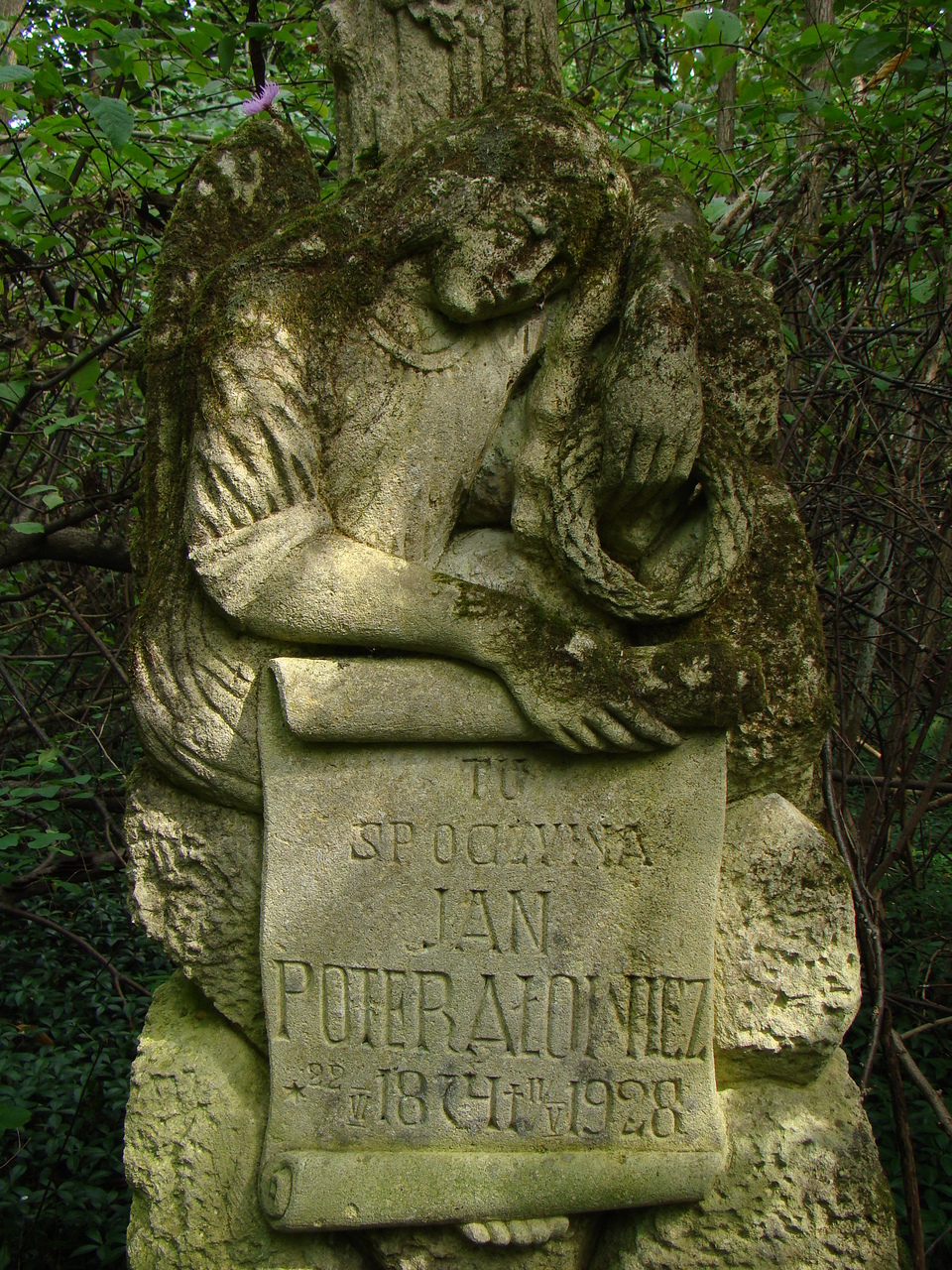 Nagrobek Jana Poterałowicza, cmentarz w Pużnikach, stan z roku 2008