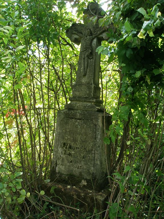Tombstone of Stanisław Kaznowski, cemetery in Pyszkowice, state from 2006
