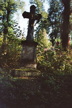 Tombstone of Stefan Bartosz, cemetery in Buczacz, state from 2005