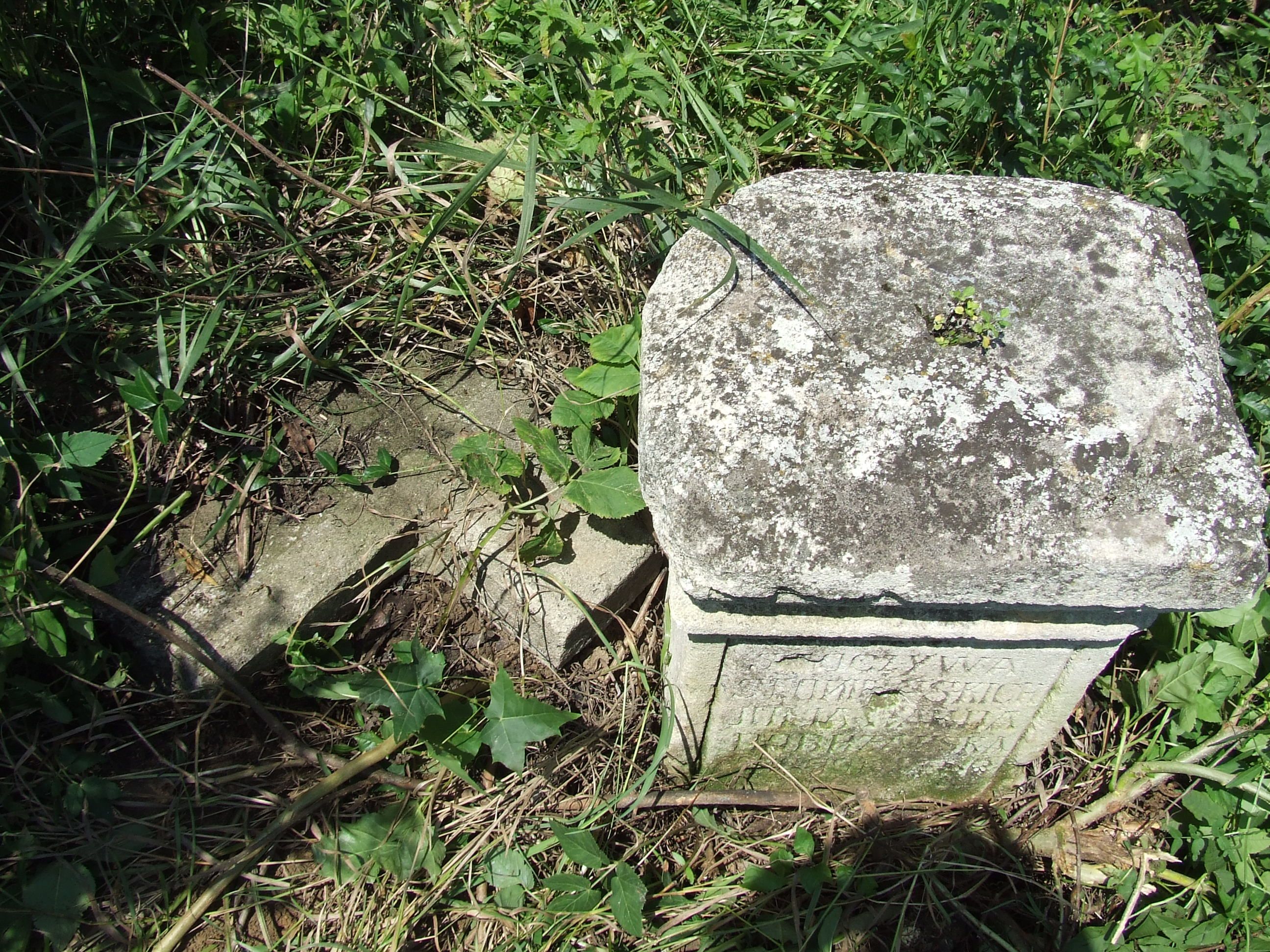 Tombstone of Eudoxia and Stefan Huzary, Buczacz city cemetery, Ukraine
