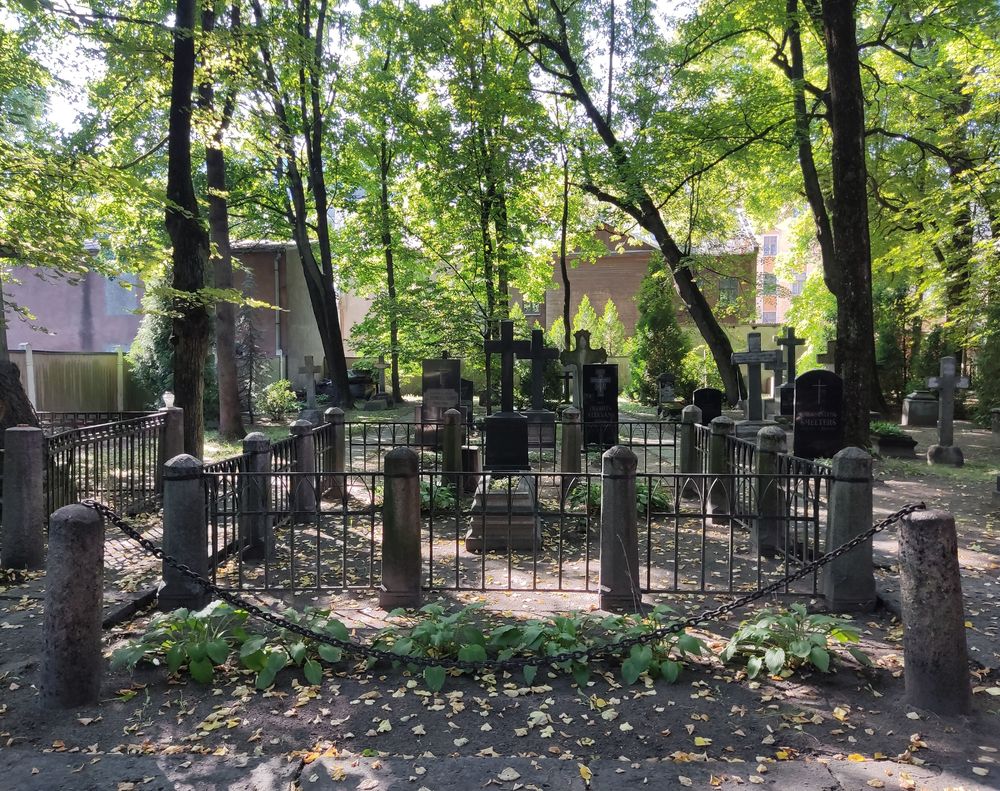 Cemetery at St Francis Church in Riga