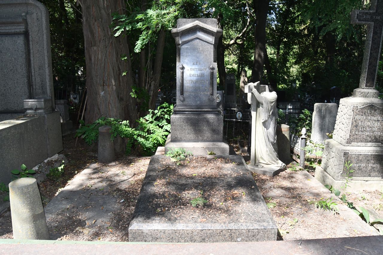 Fotografia przedstawiająca Tombstone of Amelia Zawadzka