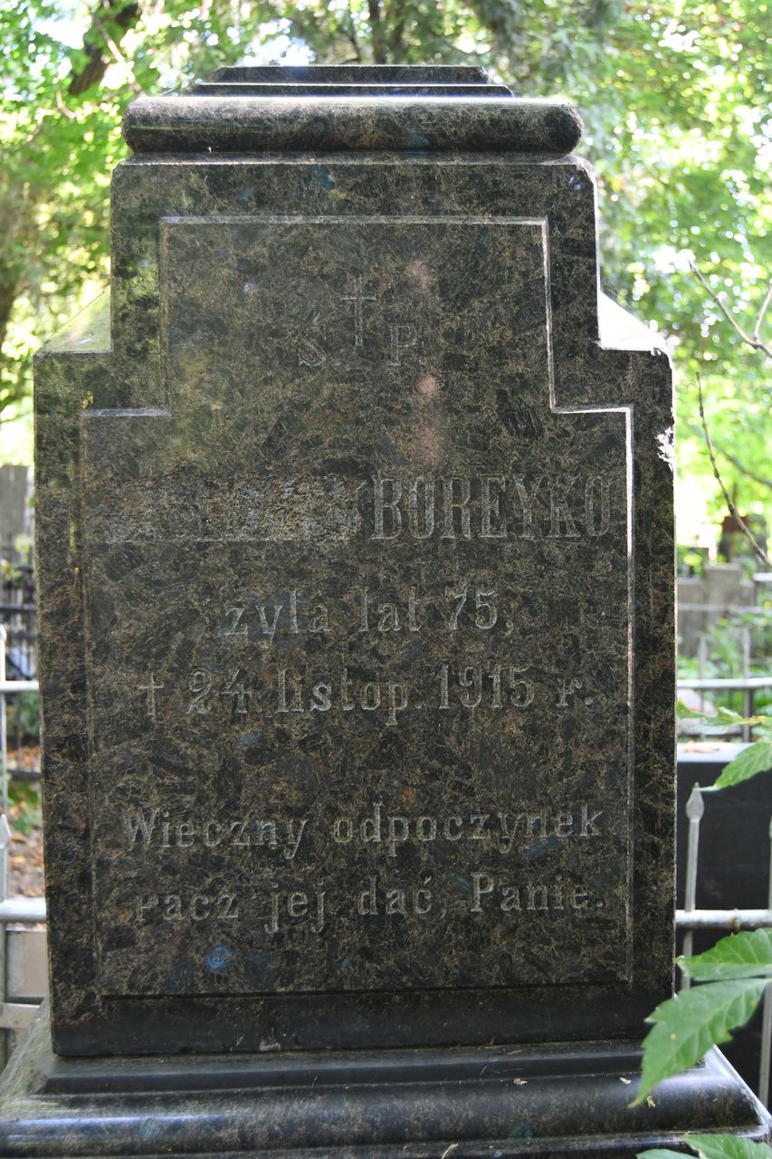 Fotografia przedstawiająca Tombstone of N.N. Boreyko