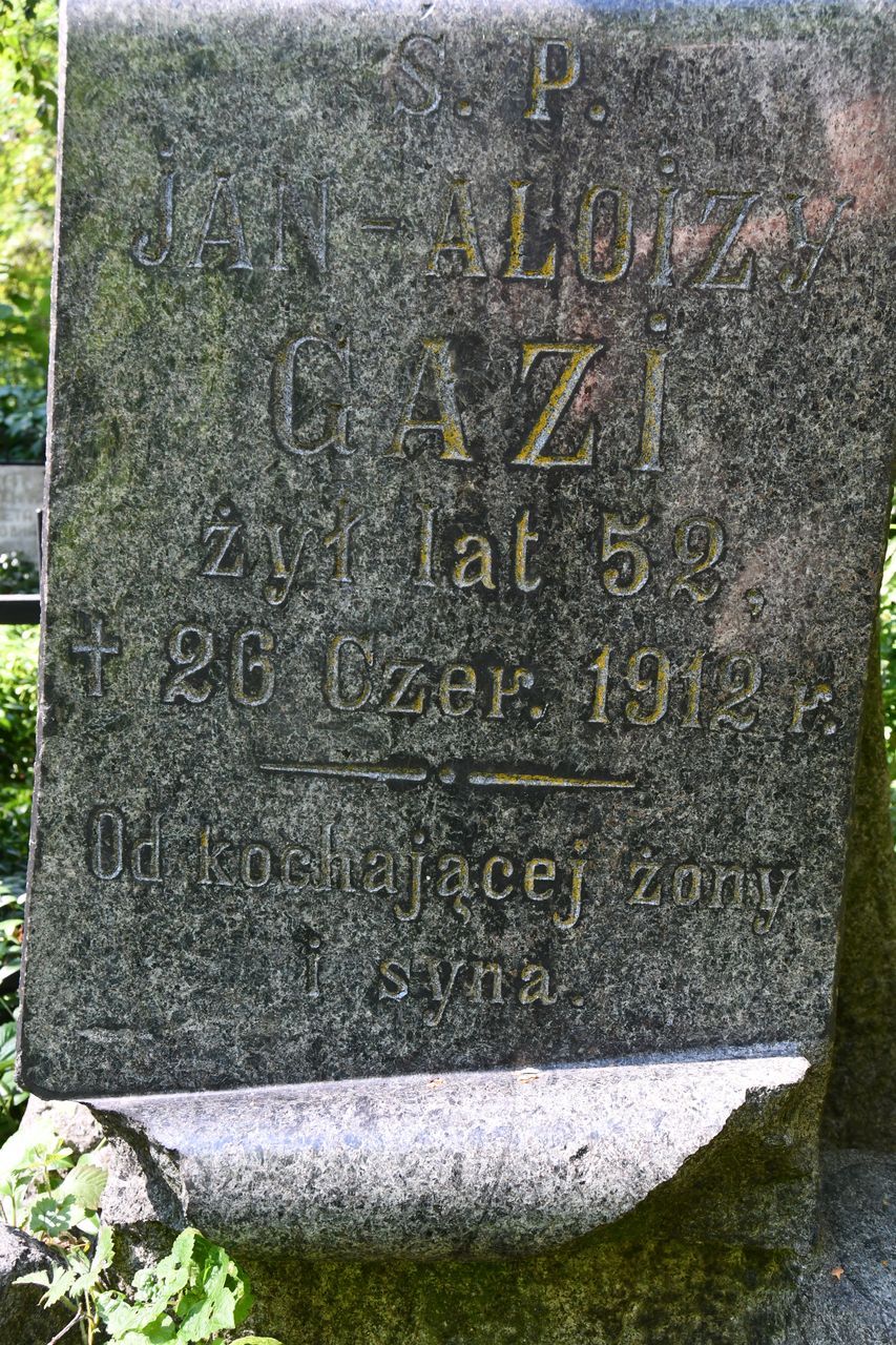 Photo montrant Tombstone of Jan-Alois Gazi