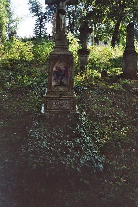 Nagrobek Aleksandra Borowca, cmentarz w Buczaczu, stan z 2005