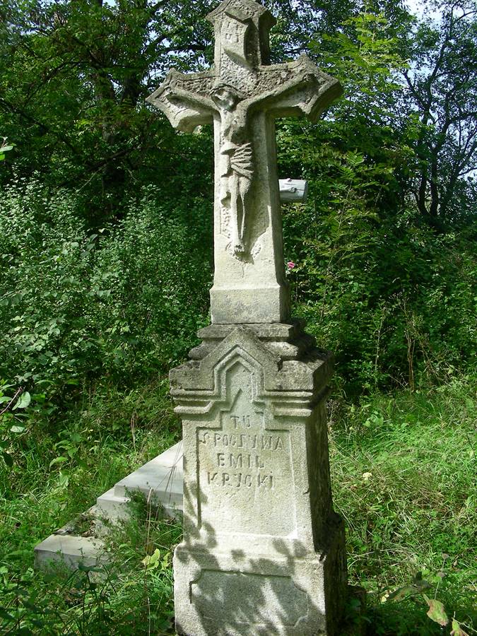Tombstone of Emil Krycki, Jazłówka cemetery, state from 2006