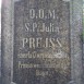 Fotografia przedstawiająca Gravestone of Julia Prejss