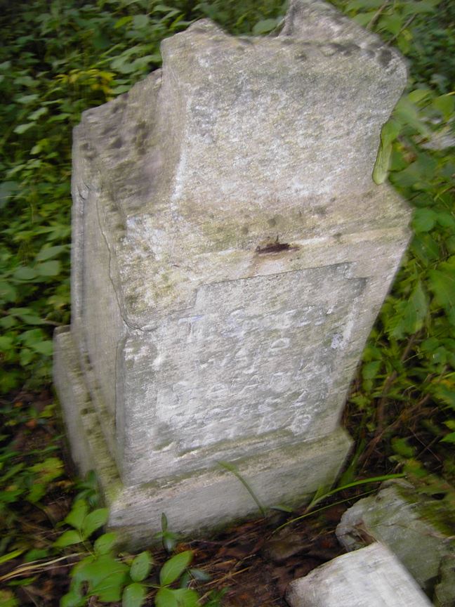 Tombstone of Stefan [...]szczuka, cemetery in Beremiany, state from 2005