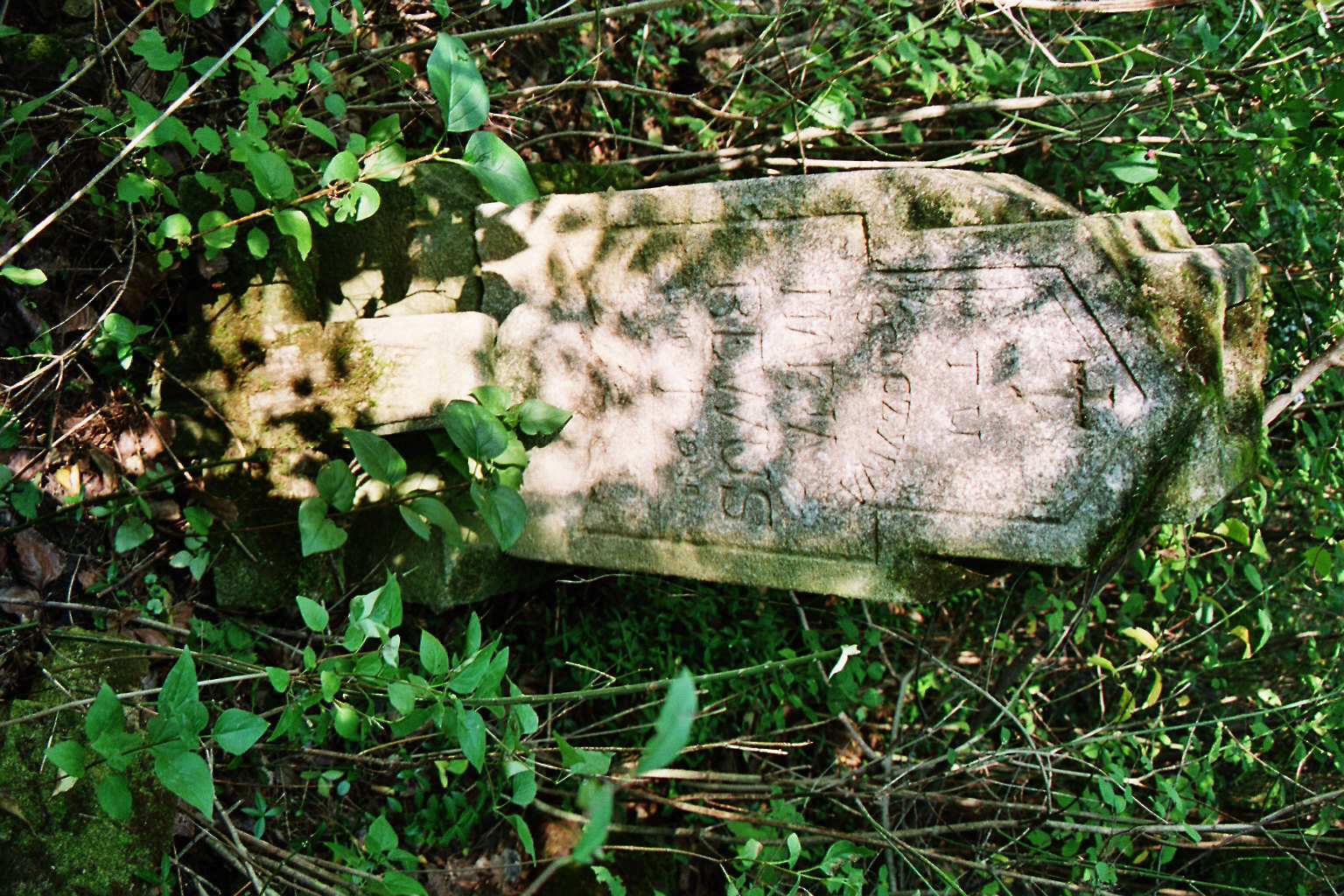 Nagrobek Marii Bewus, cmentarz w Burakówce, stan z 2005