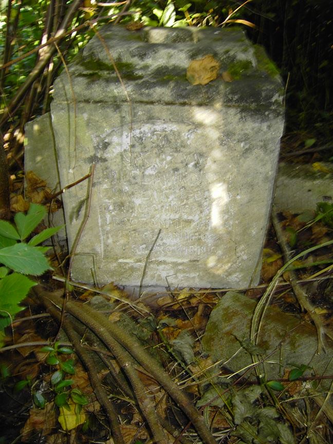 Tombstone of Aniela Windisoh, cemetery in Capovka, state from 2005