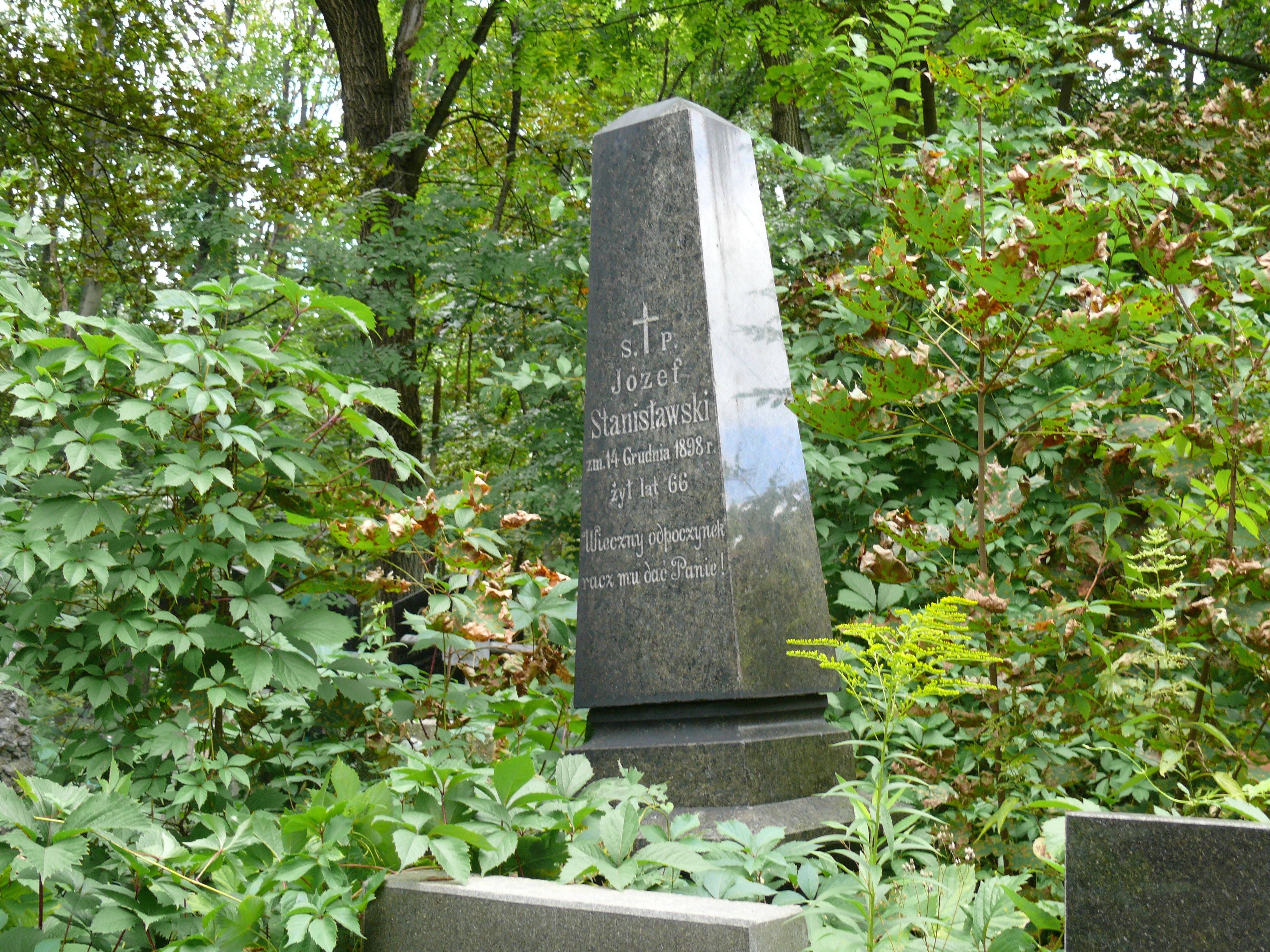 Tombstone of Jozef Stanislawski