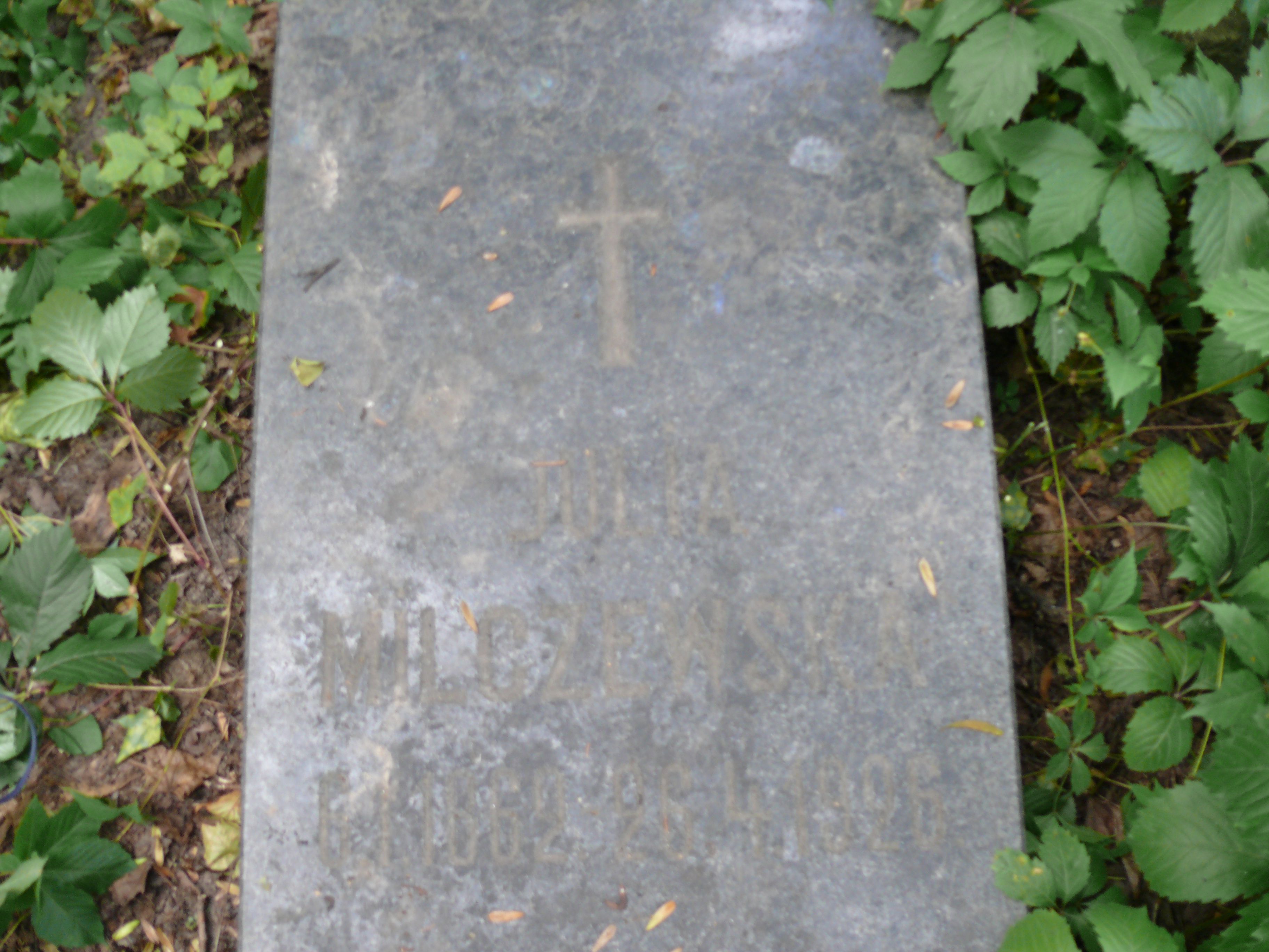 Tombstone of Julia Milczewska
