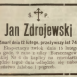 Photo montrant Tombstone of Jan Zdrojewski