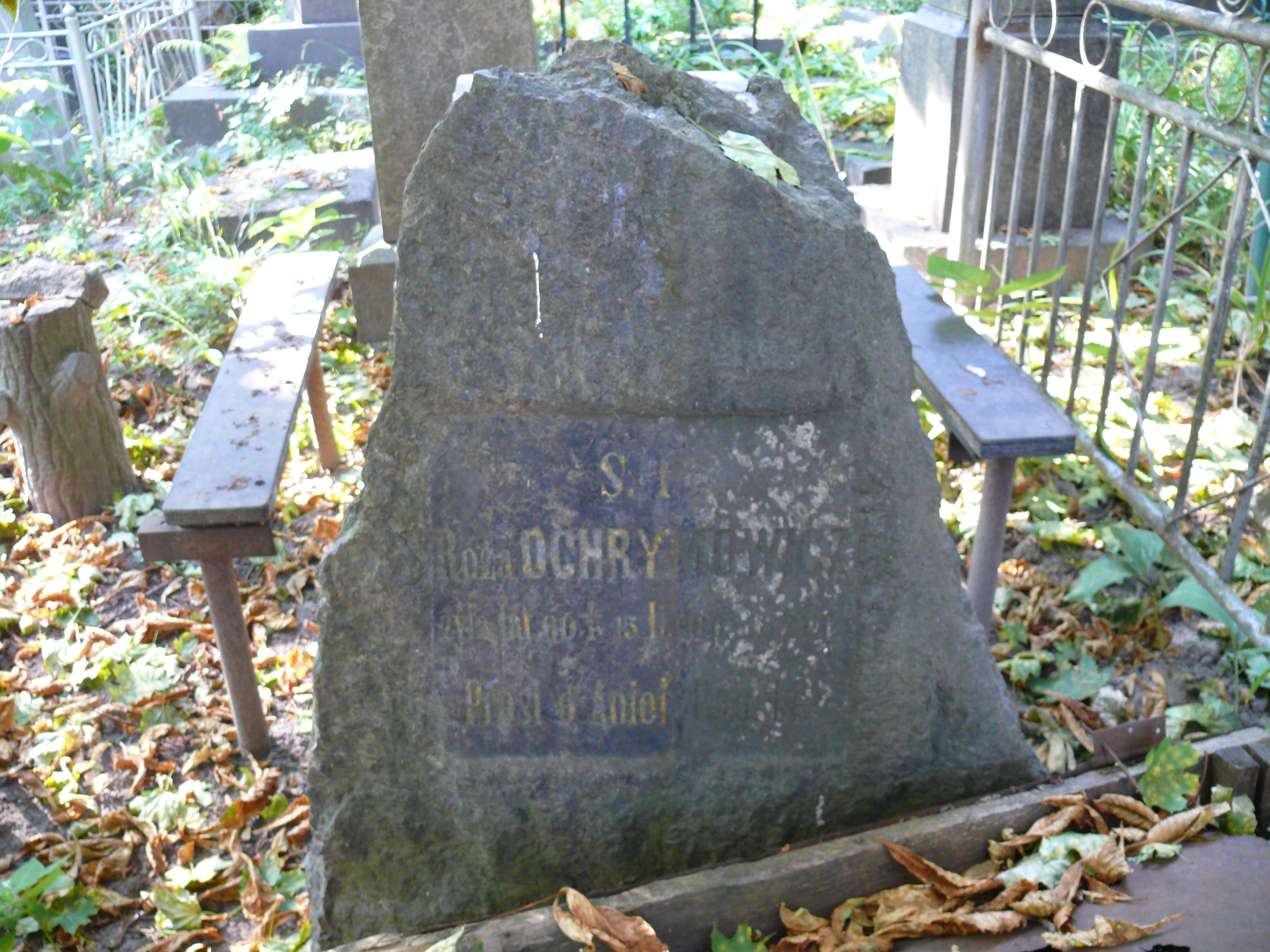 Tombstone of Róża Ochrymowicz