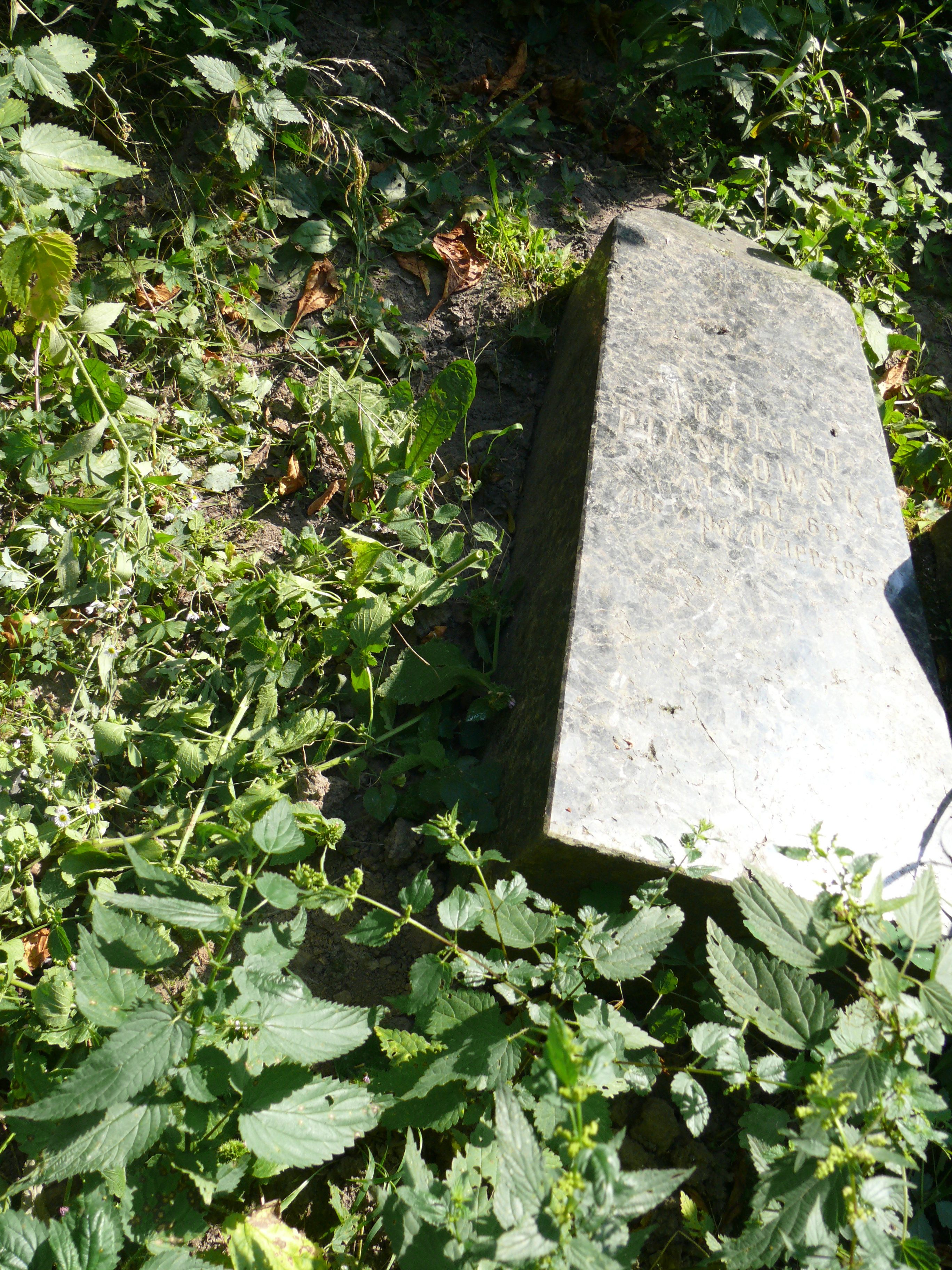 Tombstone of Augustyn Piaskowski