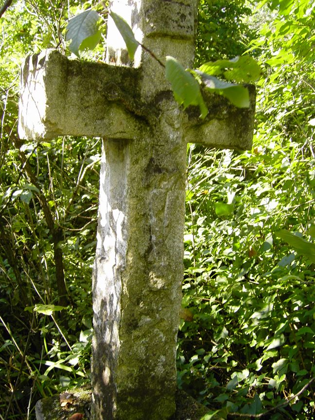 Tombstone of [...] [...]yjkowska, cemetery in Hińkowce, state from 2005