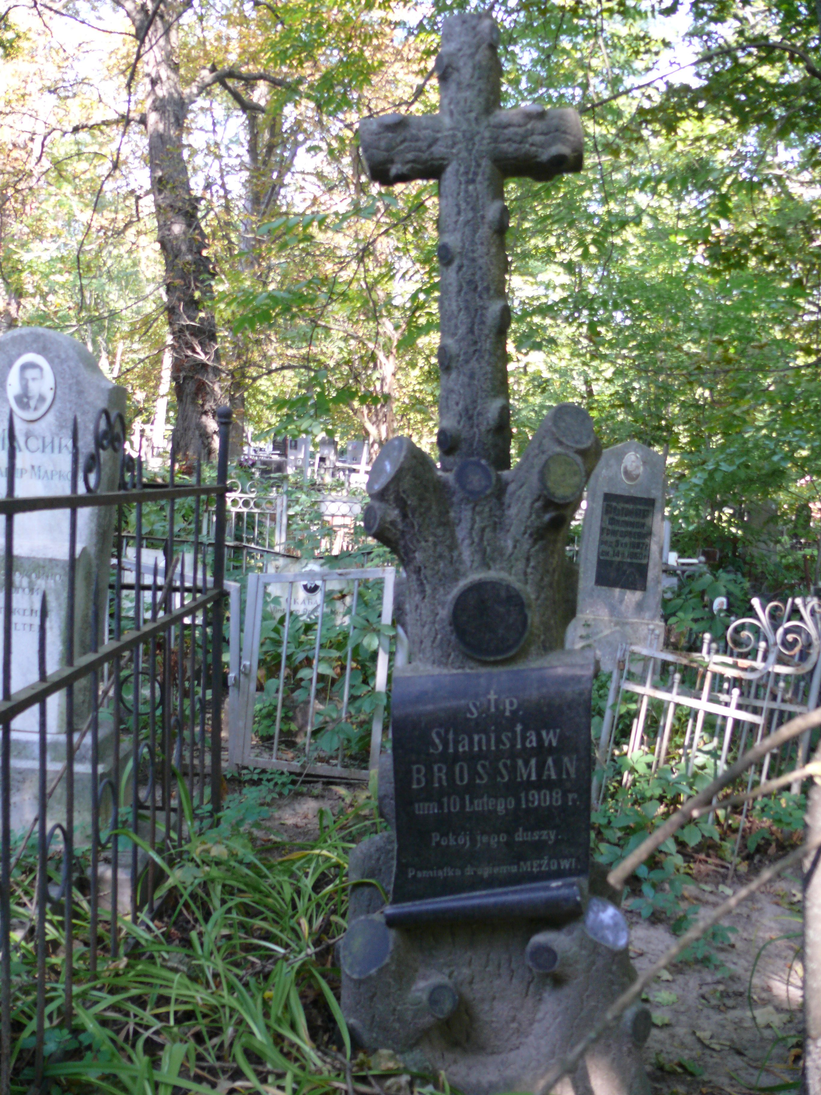 Tombstone of Stanislaw Brossman