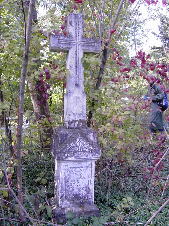 Nagrobek [...] Dumańskiego, cmentarz w Lataczu, stan z 2005
