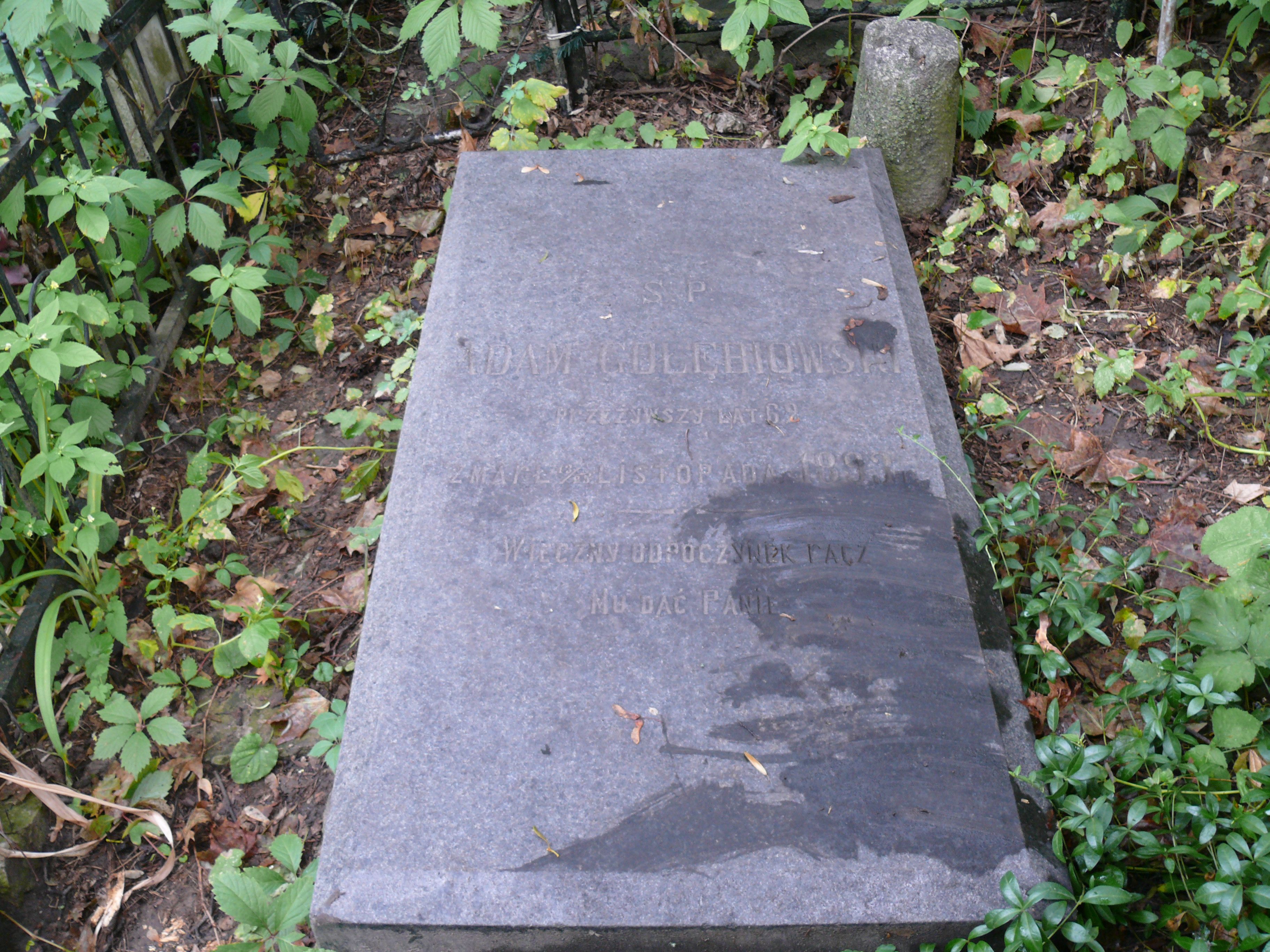 Tombstone of Adam Gołębiowski