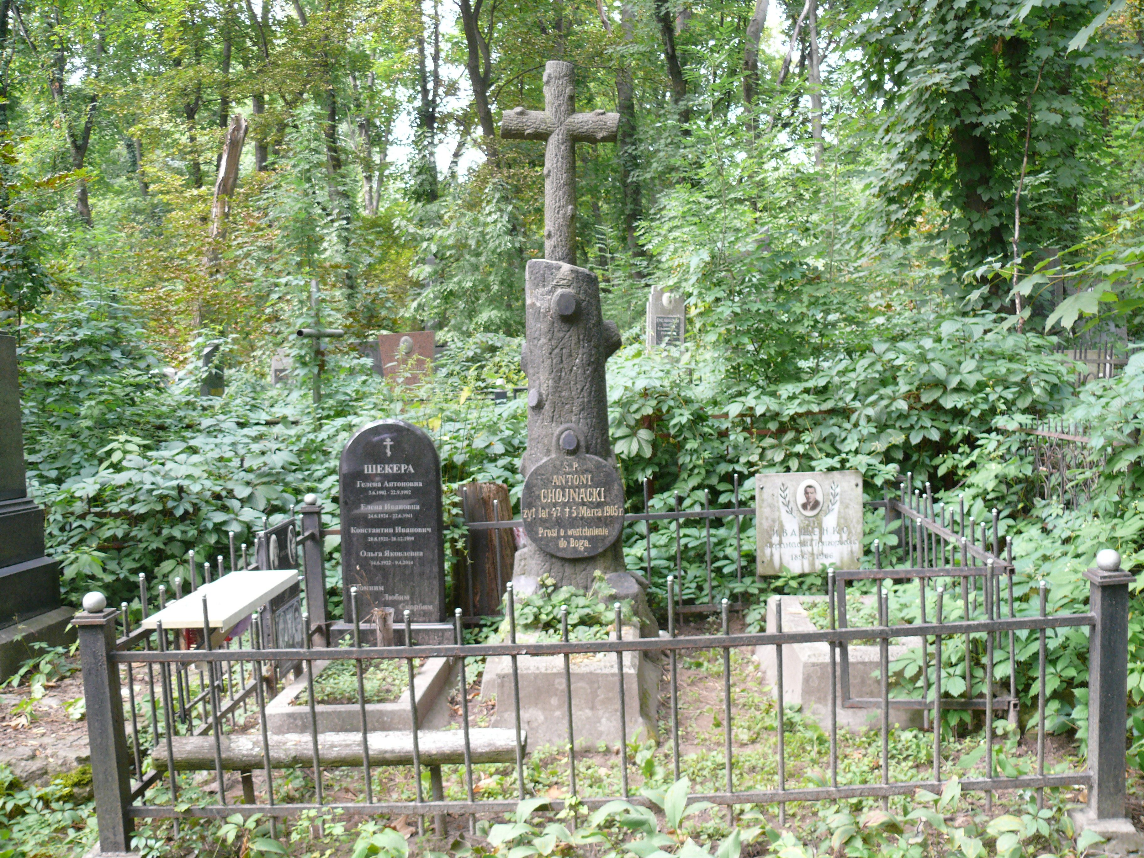 Tombstone of Antoni Chojnacki