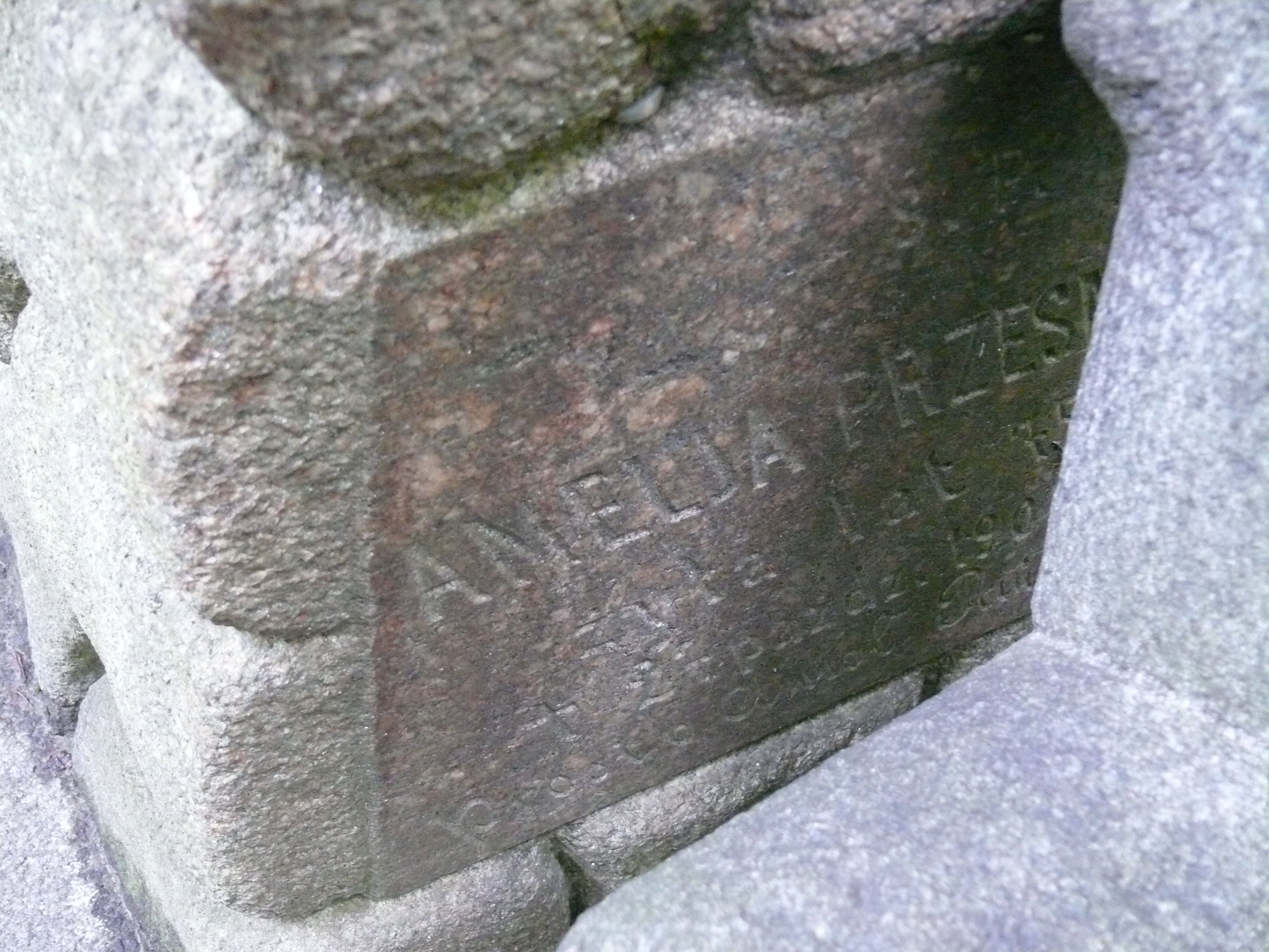 Inscription from the tombstone of Amelia Przesmycka