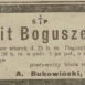 Fotografia przedstawiająca Tombstone of Hipolit Boguszewski
