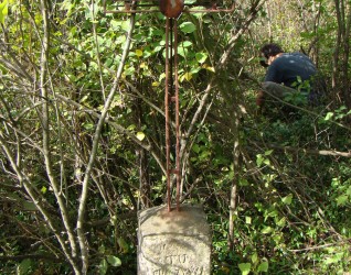 Nagrobek Katarzyny Orońskiej, cmentarz w Czerwonogrodzie, stan z roku 2005