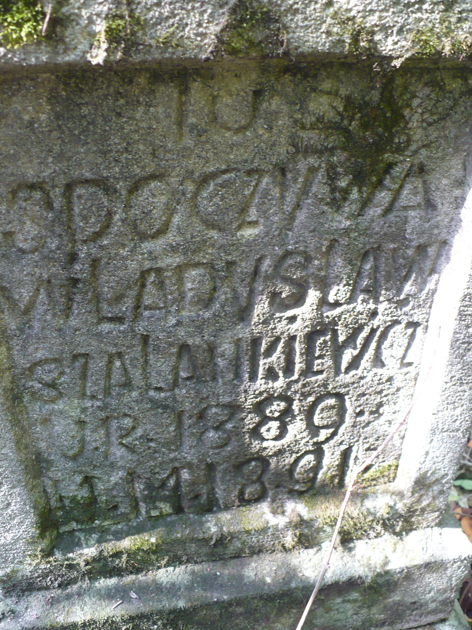 Nagrobek Władysława Szałankiewicza, cmentarz w Czeronogrodzie (Nyrkowie), stan z roku 2005