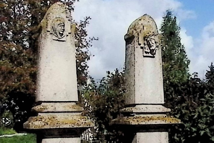 Photo showing Tombstone of Anna and Karl Schöntag