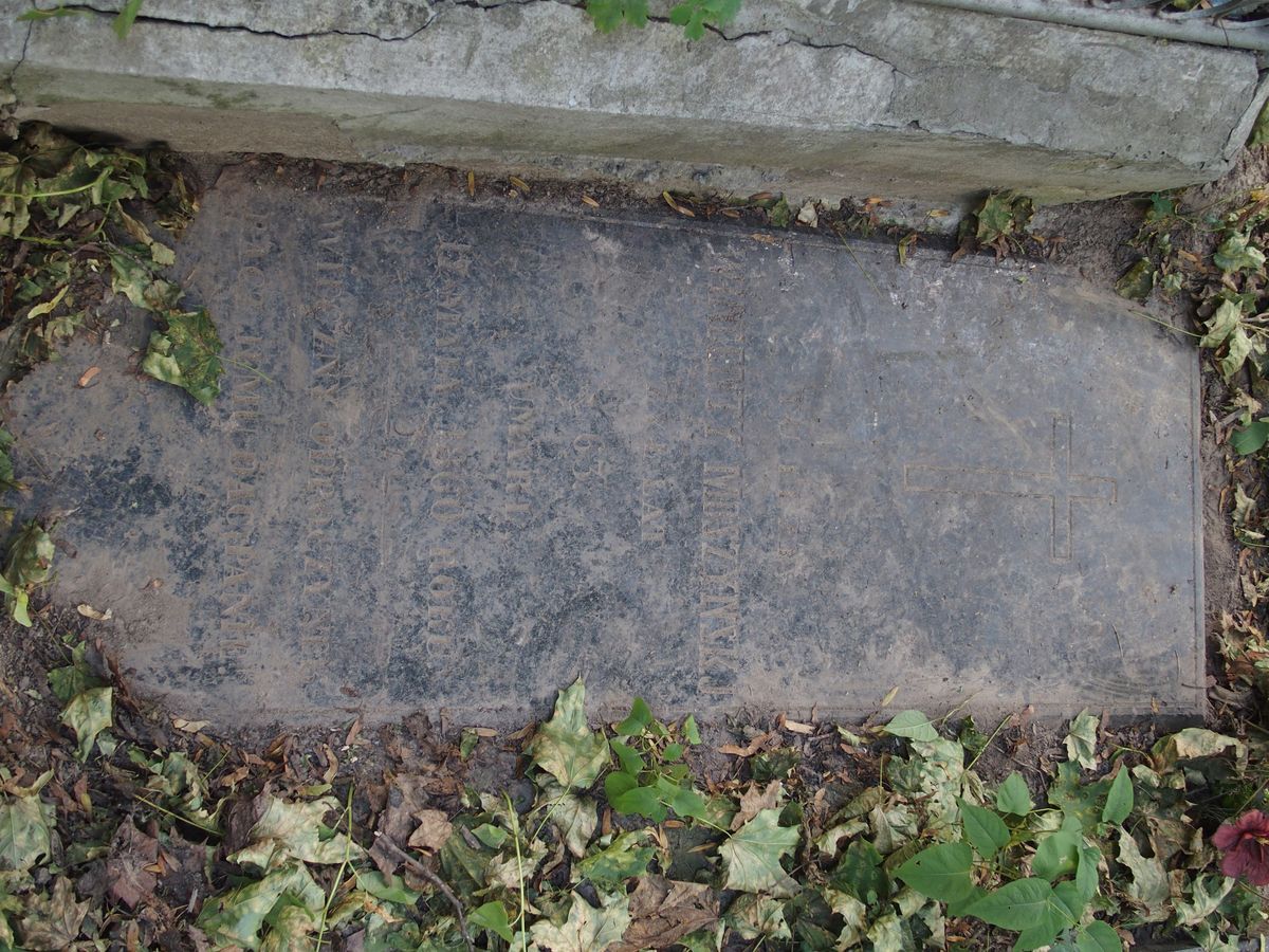 Tombstone of Wincenty Moszyński