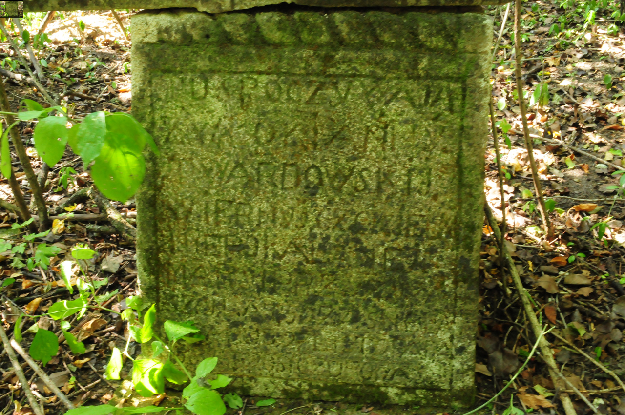 Tombstone of Anna Twardowska, Czerwonogród cemetery, state from 2005