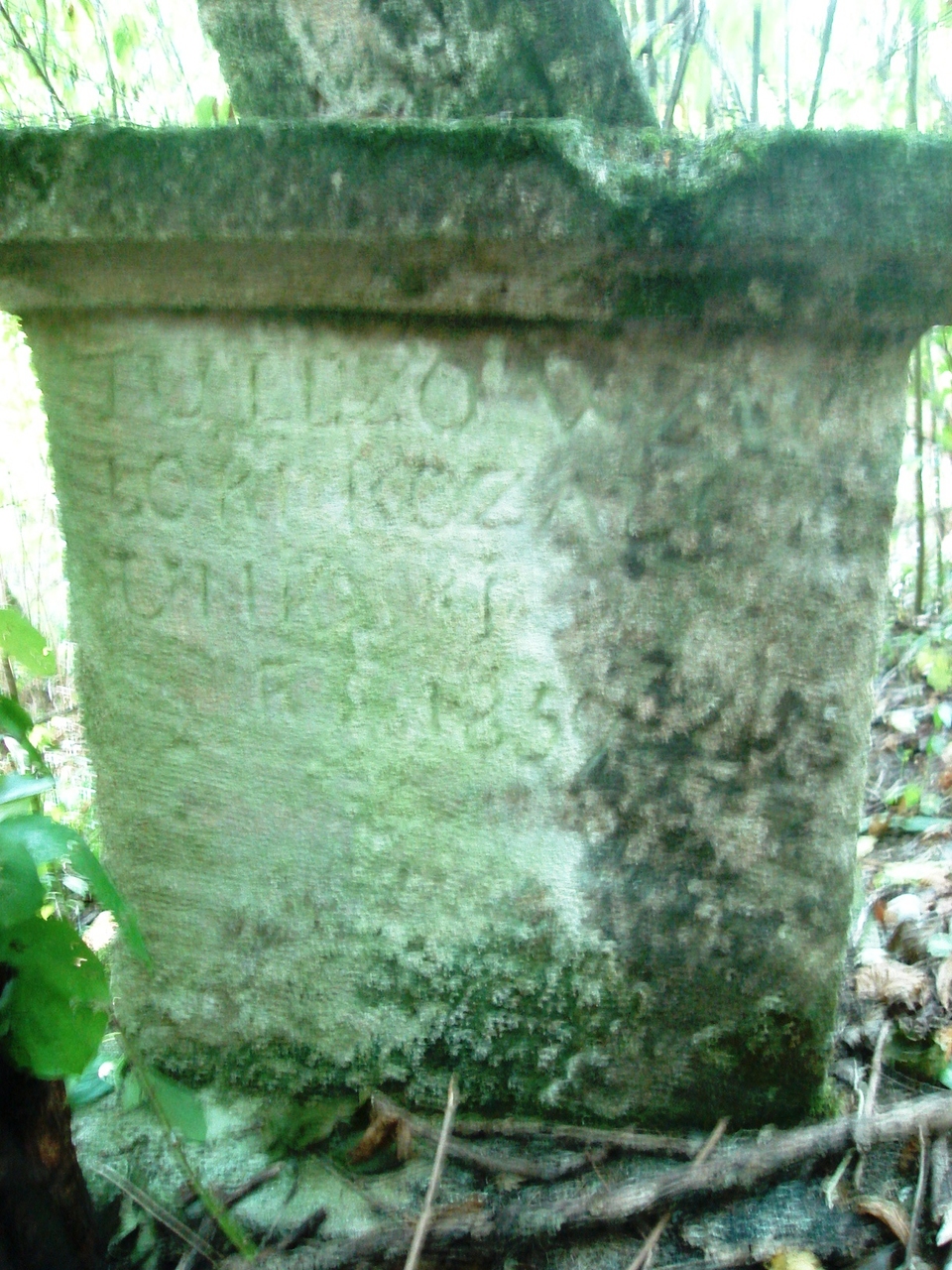 Tombstone of Rozalia Unioski, Czerwonogrod cemetery, state from 2005