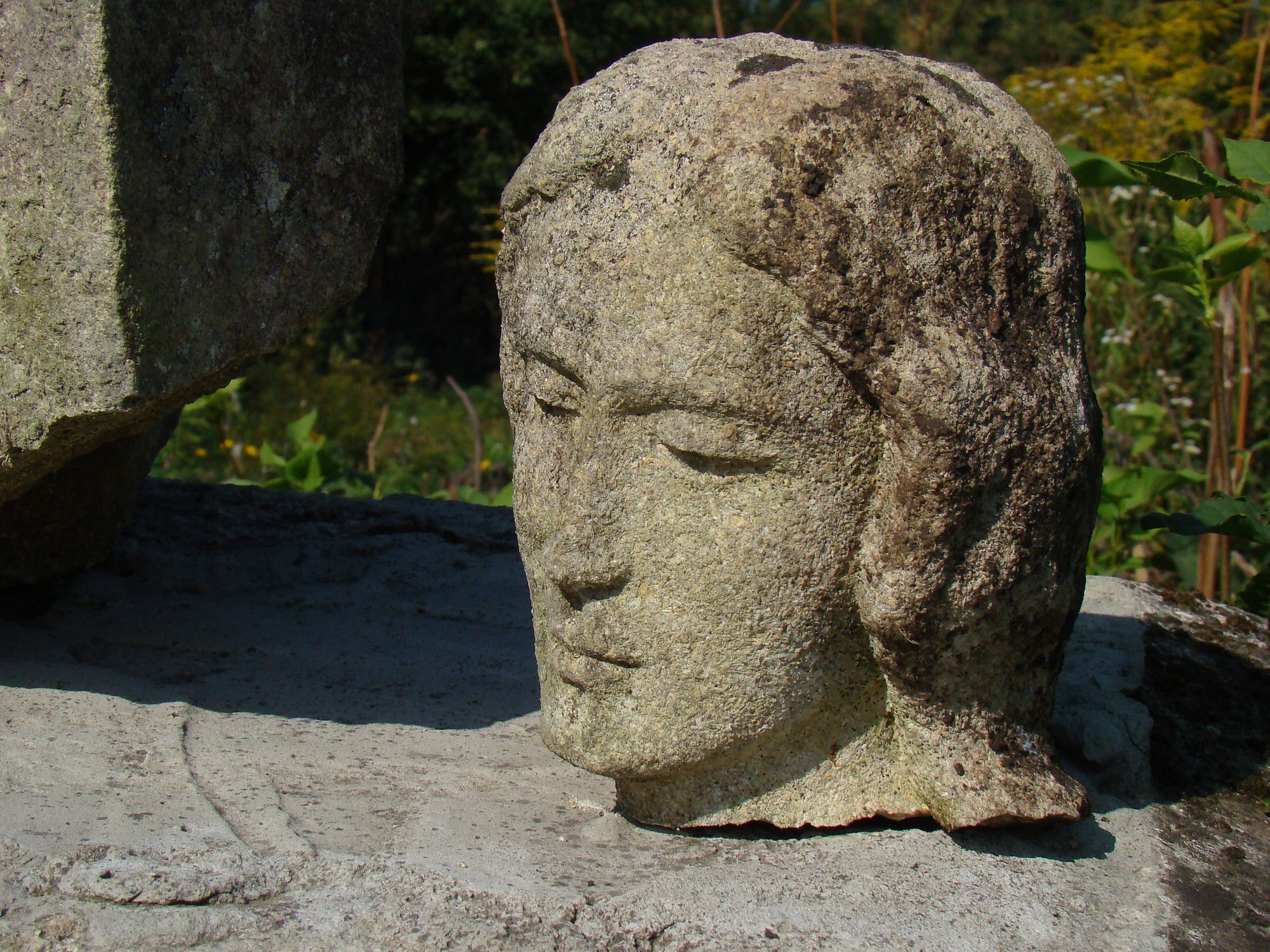 Fragment of a gravestone of Stanisława Adela Grabowiecka from the cemetery in Tłuste, state from 2005