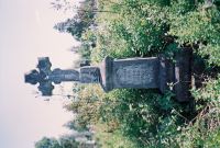 Tombstone of Anastasia Antochow and Blazej Antochow, cemetery in Glęboczka