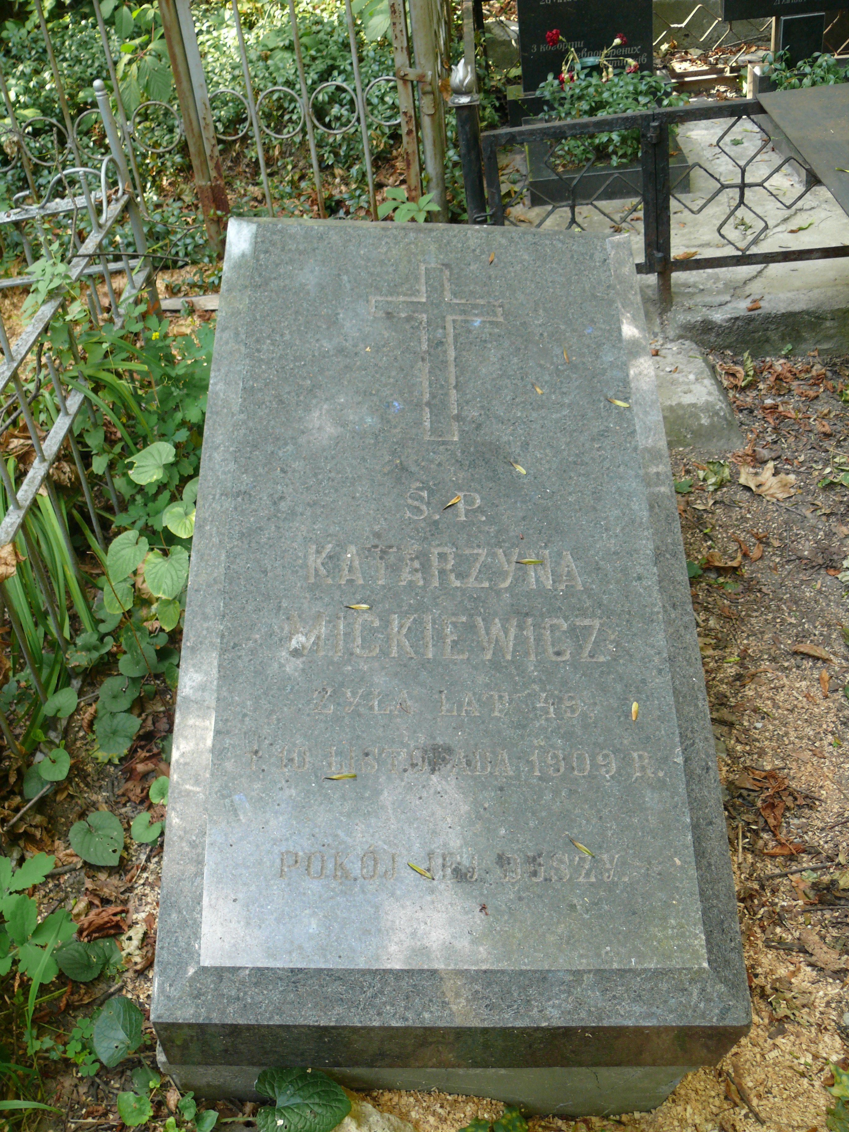 Tombstone of Katarzyna Mickiewicz