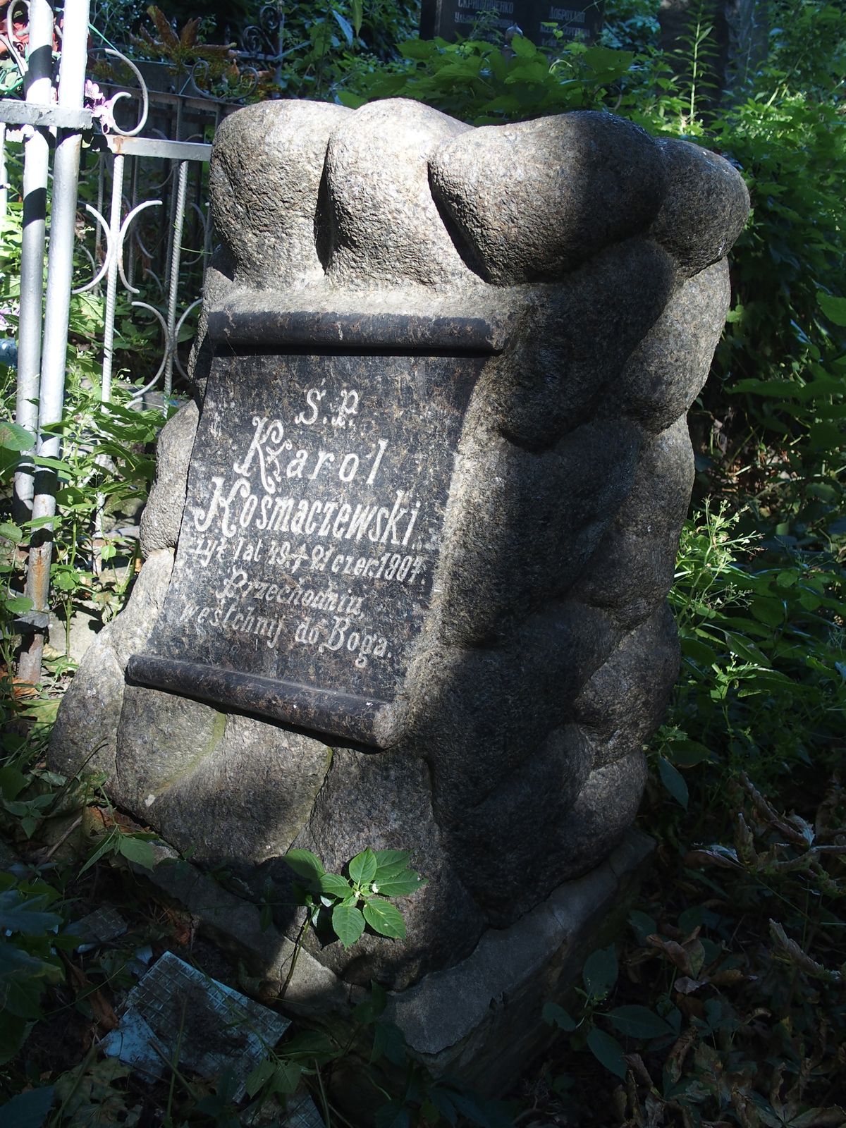 Tombstone of Karol Kosmaczewski