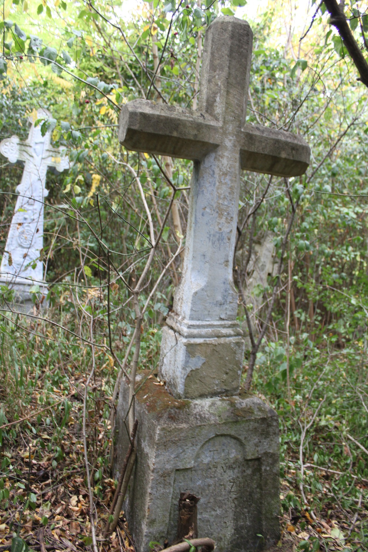 Tombstone of Anastasia [...]yńska, cemetery in Milovce, state from 2009